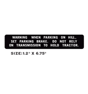 Allis Chalmers Warning decal for 716 Lawn Tractor