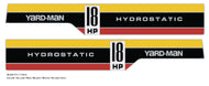 Yardman 18HP Hydrostatic Hood Decals